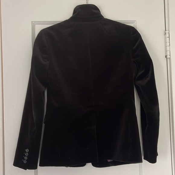 J. Crew Women’s 0P Black Velvet Blazer Single Front Button Lined - Picture 10 of 14